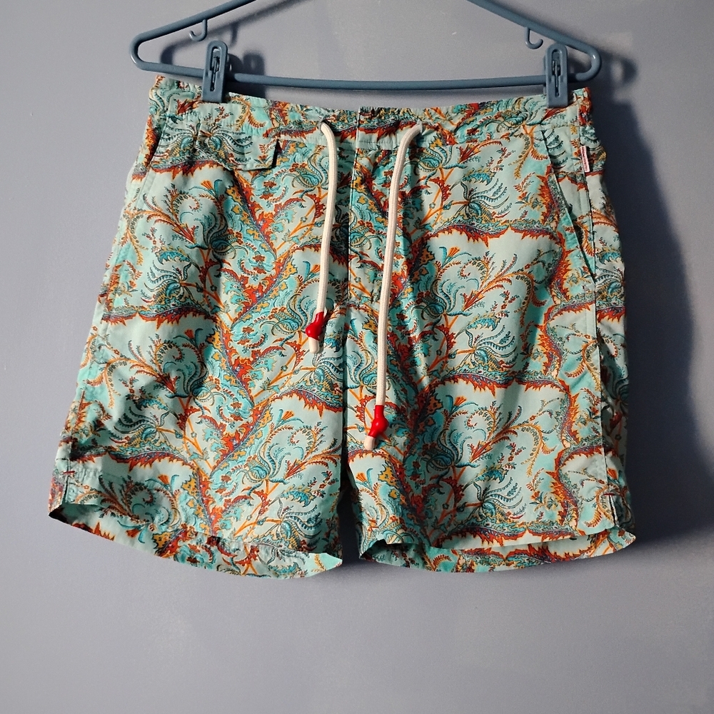 Orlebar Brown Blue Paisley Swim Shorts 31